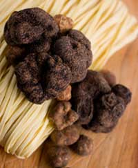 photo of truffles and pasta