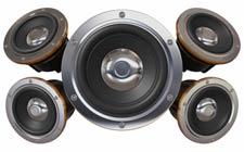 graphic of audio speakers