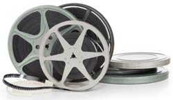 photo of reels of film