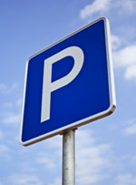 photo of parking lot sign