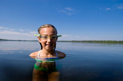 photo of girl in water