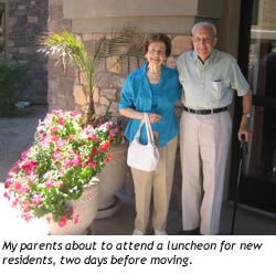 photo of Ginny's parents attending luncheon