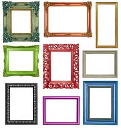 collage of photo frames