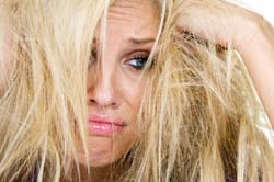 photo of woman with tangled hair