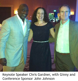 photo of Chris Gardner, Ginny Kravitz and John Johnson