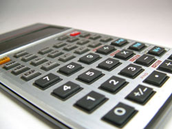 photo of calculator